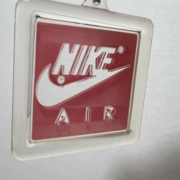 Nike Air Pink Vintage Keychain Hang Tag Plastic Swoosh Collectible - Picture 2 of 6